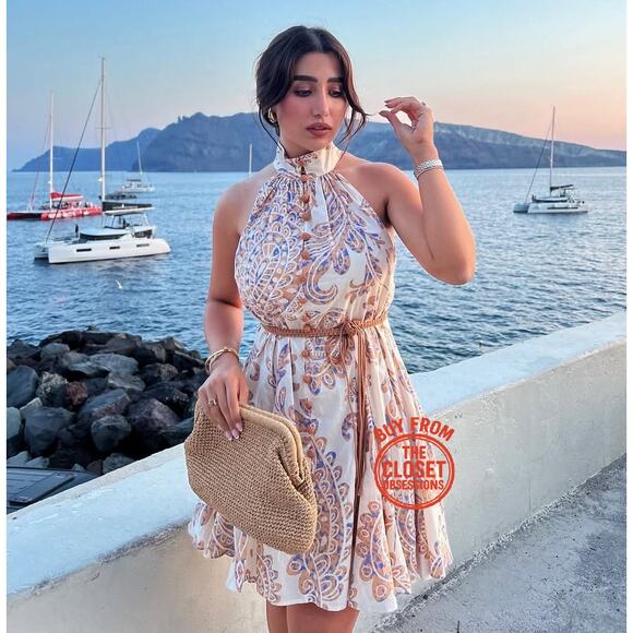 ZARA BLOGGER FAVE!!! High Collar Short Dress NWT - Picture 10 of 16